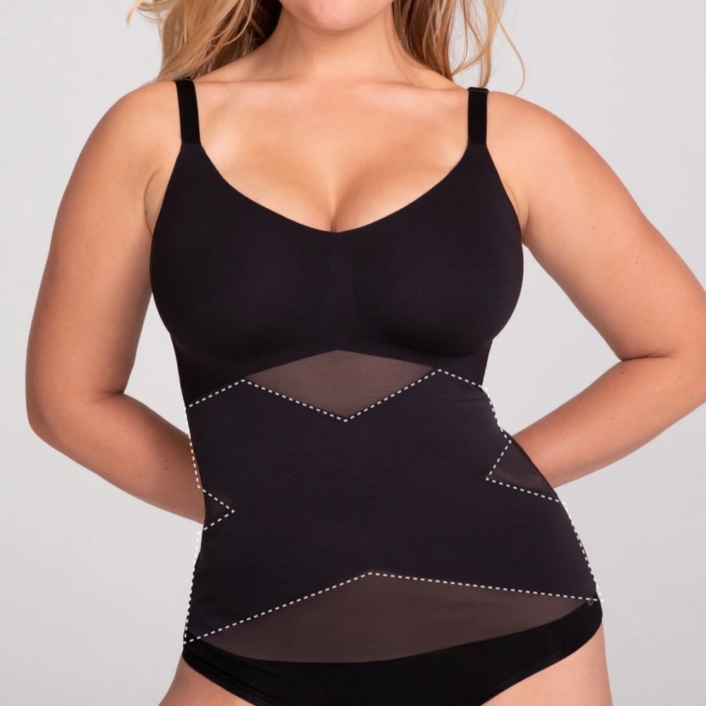 Honeylove LiftWear Cami‎ Vamp Black 1X NWT in packaging